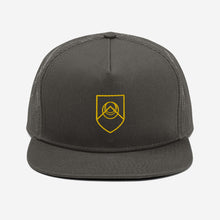 Load image into Gallery viewer, Gold Crest Mesh Back Snapback
