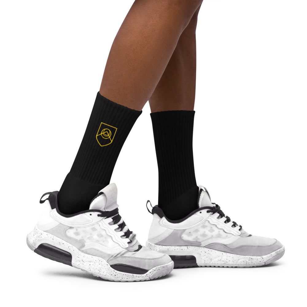 Crest Embroidered socks