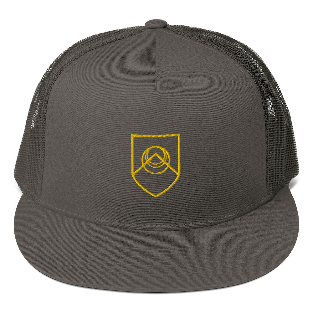 Gold Crest Mesh Back Snapback